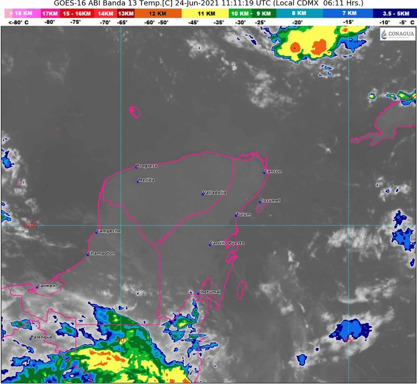 Este es el clima para este jueves 24 de junio El Sureste