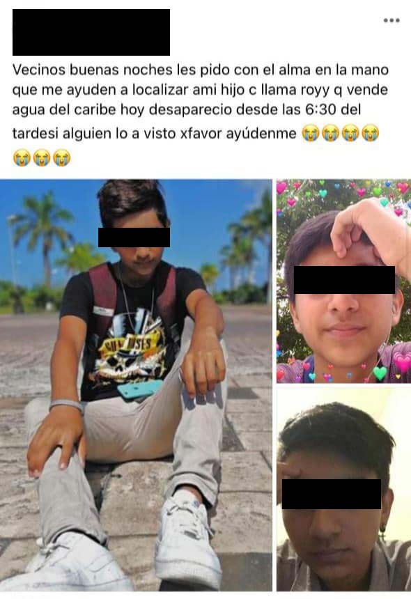 Cancún: Abandonan el cuerpo de joven desaparecido en Prado Norte 