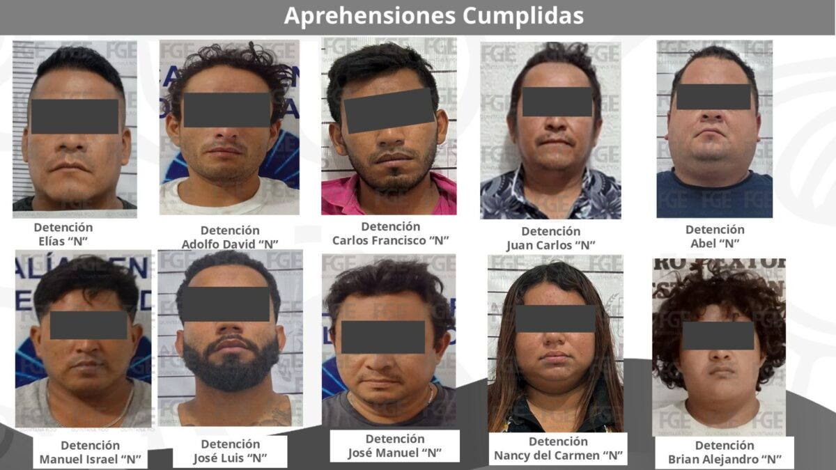 Cumplimenta FGE de Quintana Roo 20 órdenes de aprehensión del 27 de mayo al 2 de junio