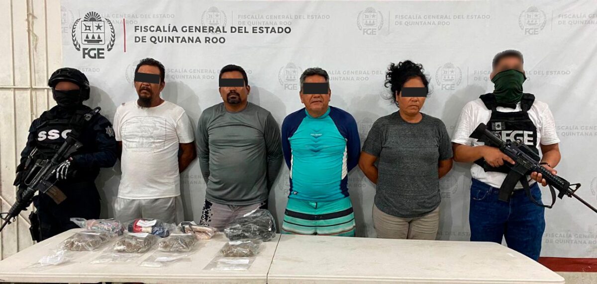 Capturan FGE de Quintana Roo y SSC a 24 personas por narcomenudeo en Cancún