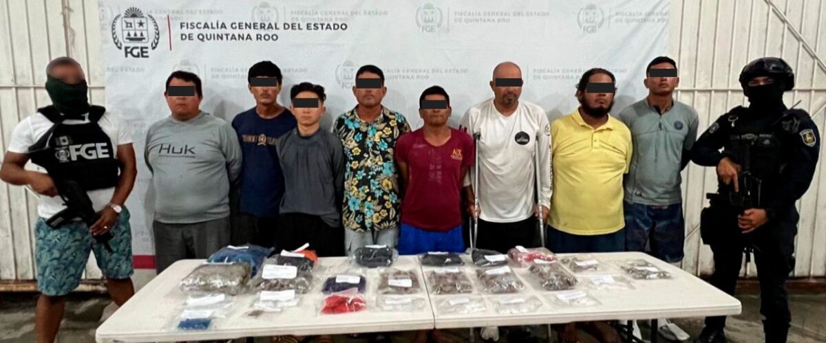 Capturan FGE de Quintana Roo y SSC a 24 personas por narcomenudeo en Cancún